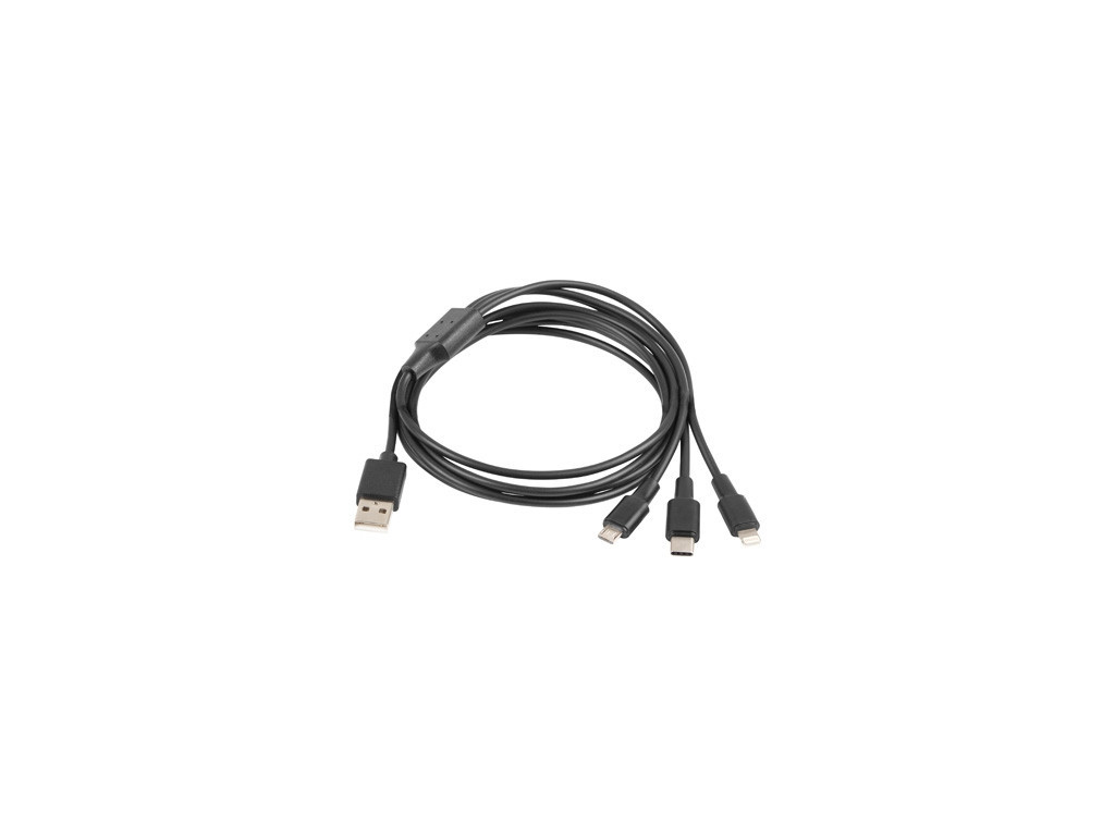 Кабел Lanberg COMBO cable USB-A (M) -> MICRO-B (M) + LIGHTNING (M) + USB-C (M) 2.0 1.8m 9816_4.jpg
