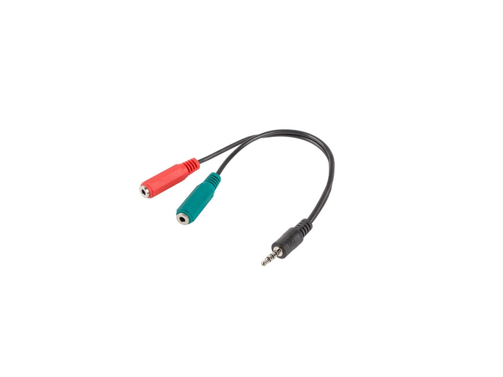 Кабел Lanberg mini jack 3.5mm (M) 4pin -> 2X mini jack 3.5mm (F) 3pin ADAPTER ON cable 20cm 9893_11.jpg