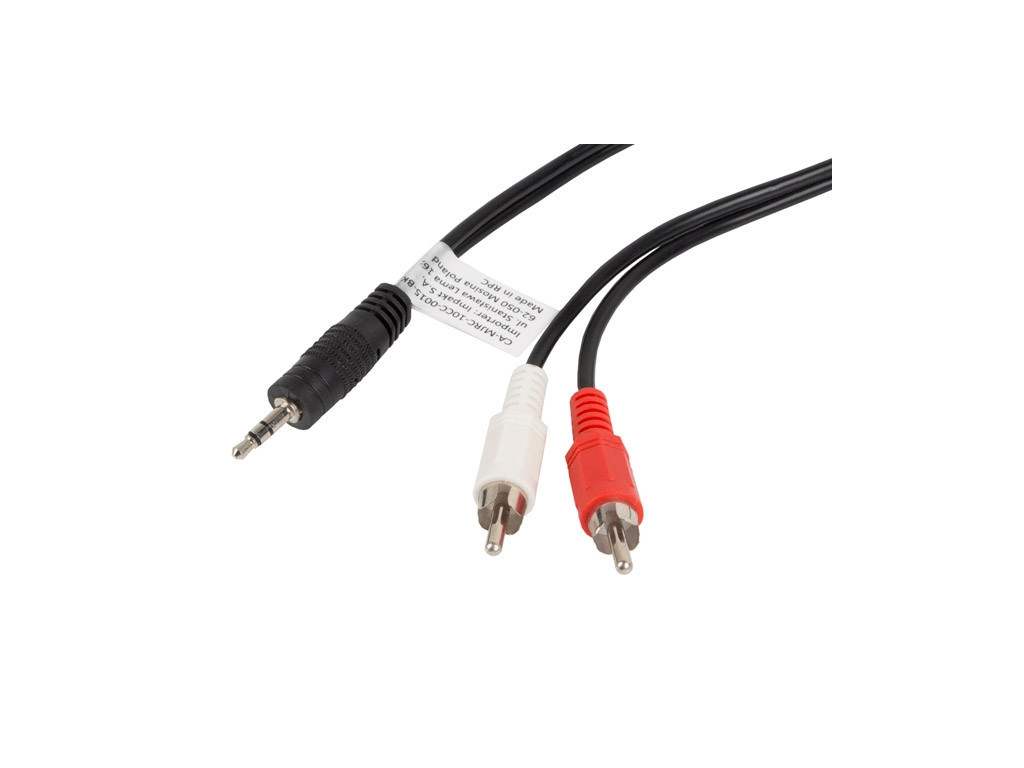 Кабел Lanberg mini jack 3.5mm (M) 3 pin -> 2X RCA (chinch) (M) cable 1.5m 9909_8.jpg