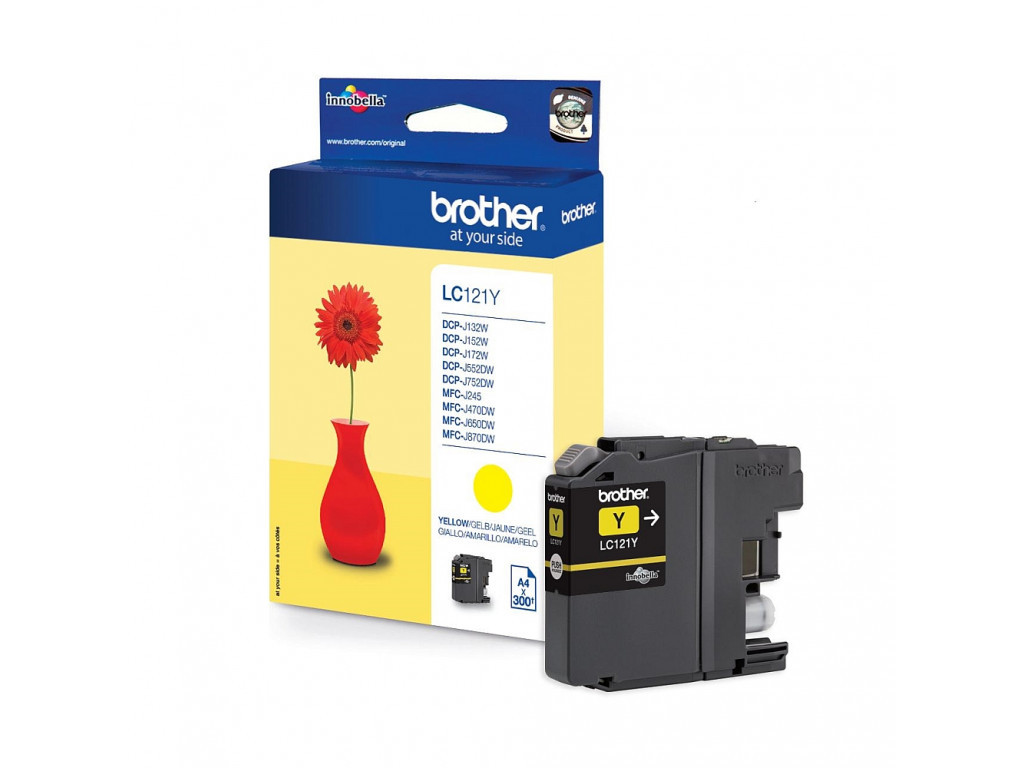 Консуматив Brother LC-121 Yellow Ink Cartridge for MFC-J470DW/DCP-J552DW 11057_1.jpg