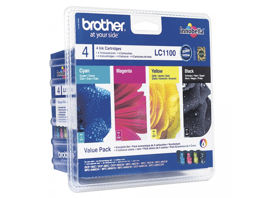 Консуматив Brother LC-1100BK/C/M/Y VALUE BP Ink Cartridge Standard Set  11103_1.jpg