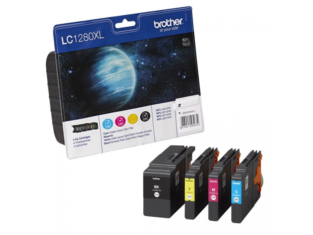 Консуматив Brother LC-1280XL BK/C/M/Y Value Bonus Pack Ink Cartridge 11125_3.jpg