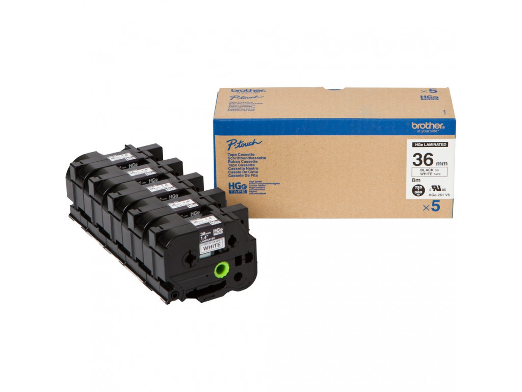 Консуматив Brother 36mm Black/White (5 pcs Pack)  High Grade Tape 11297_5.jpg