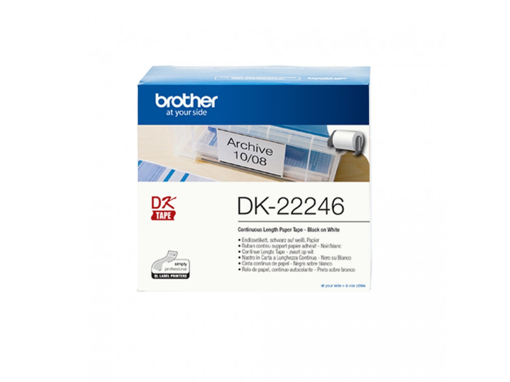Консуматив Brother DK-22246 Continuous Paper Label Roll – Black on White 11318_8.jpg