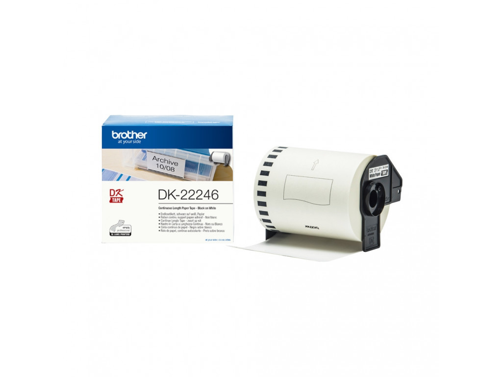 Консуматив Brother DK-22246 Continuous Paper Label Roll – Black on White 11318_9.jpg
