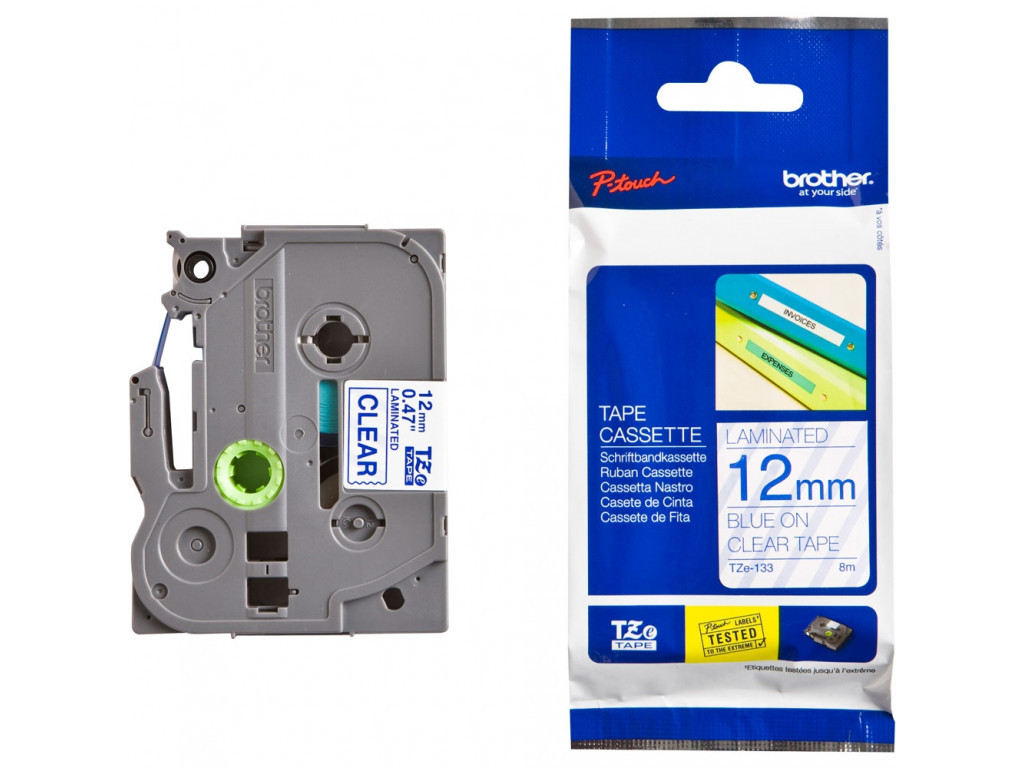 Консуматив Brother TZe-133 Tape Blue on Clear 11326_8.jpg