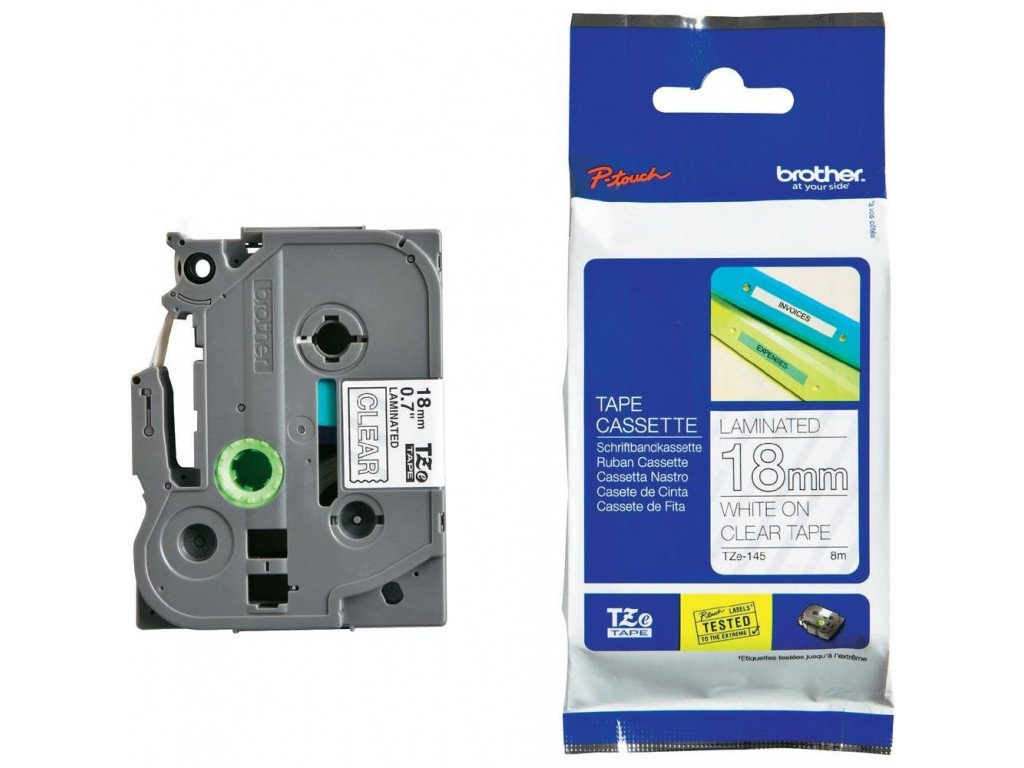 Консуматив Brother TZe-145 Tape White on Clear 11329_8.jpg