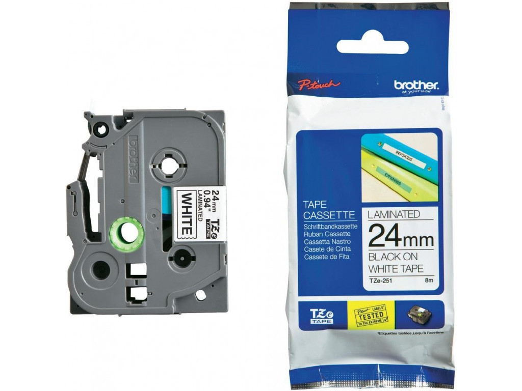 Консуматив Brother TZe-251 Tape Black on White 11341_1.jpg