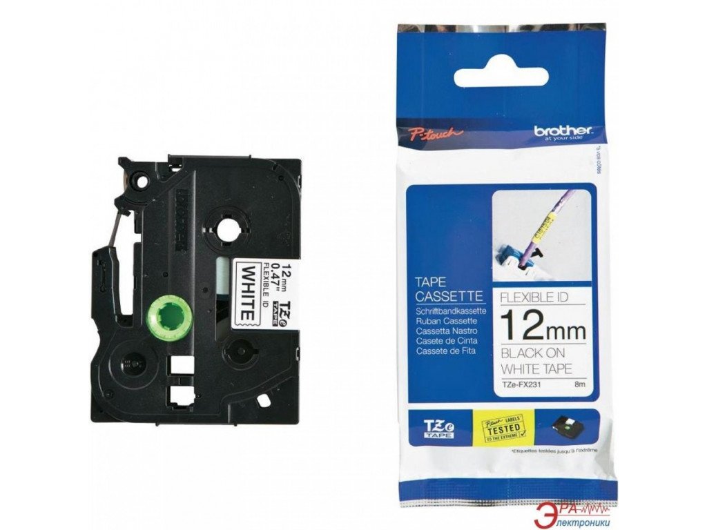 Консуматив Brother TZe-FX231 Tape Black on White 11381_1.jpg