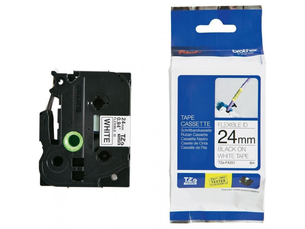Консуматив Brother TZe-FX251 Tape Black on White 11385_8.jpg
