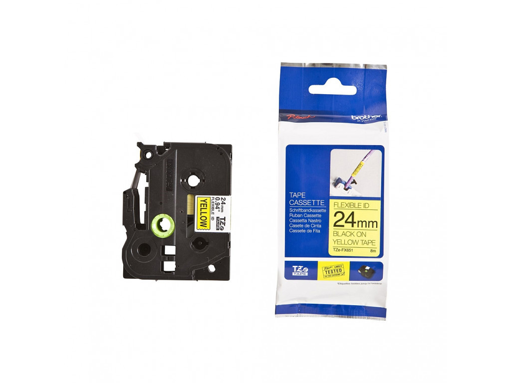 Консуматив Brother TZe-FX651 Tape Black on Yellow 11386_1.jpg