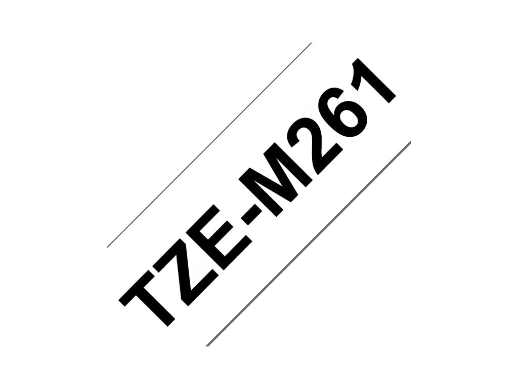 Консуматив Brother TZe-M261 Matt Laminated Labelling Tape Cassette – Black on White 11389_5.jpg