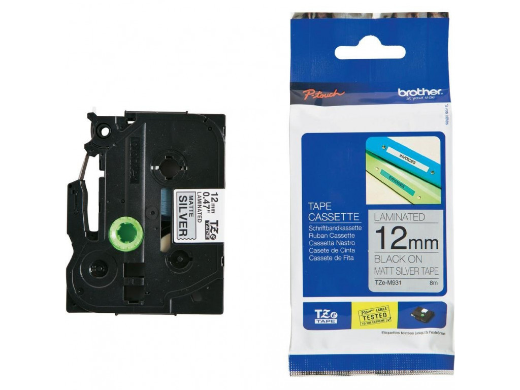 Консуматив Brother TZe-M931 Tape Black on Silver (Matt) 11390_8.jpg