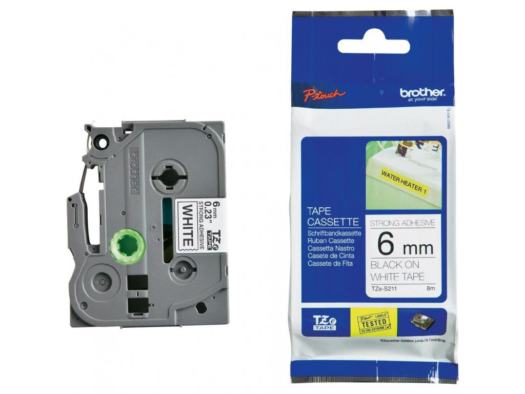 Консуматив Brother TZe-S211 Tape Black on White 11395_1.jpg