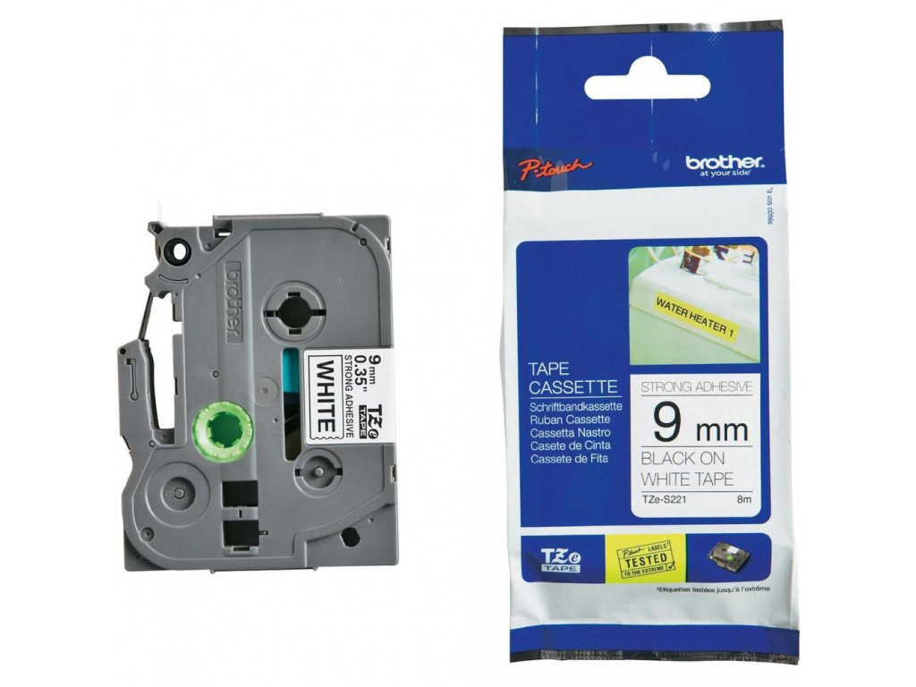 Консуматив Brother TZe-S221 Tape Black on White 11396_8.jpg