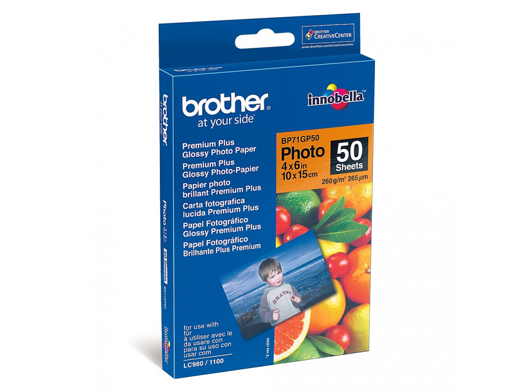 Хартия Brother BP71GP50 Premium Plus Glossy Photo Paper 11426.jpg