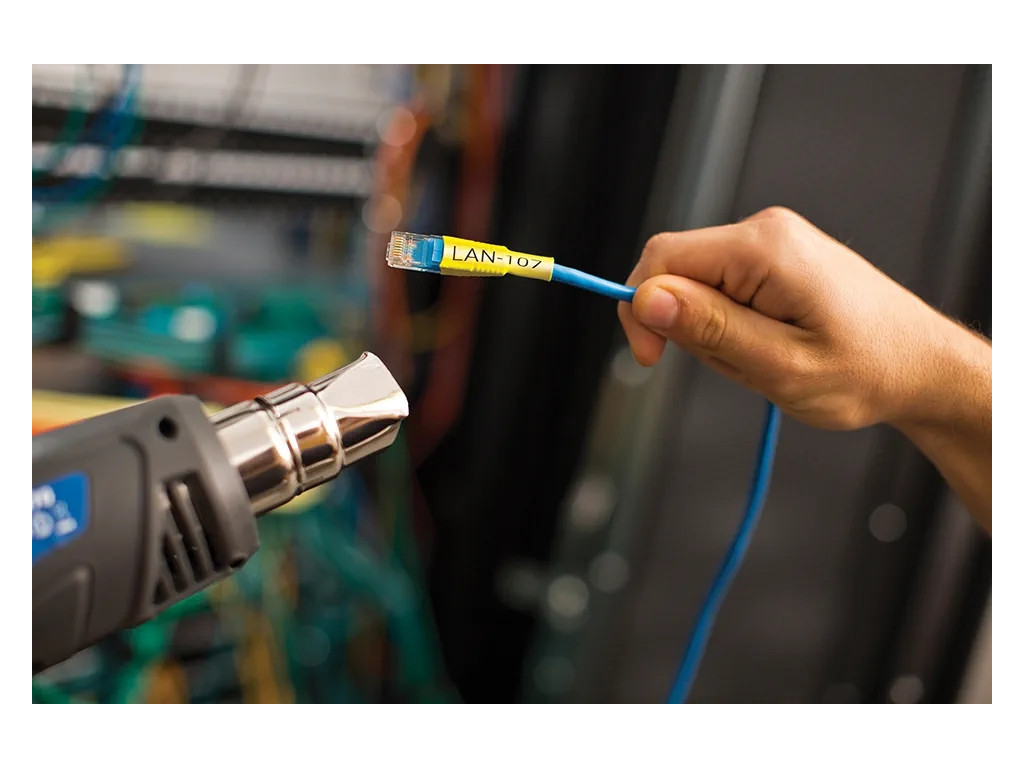 Консуматив Brother HSe-661E 31mm Black on Yellow Heat Shrink Tape 24304_1.jpg