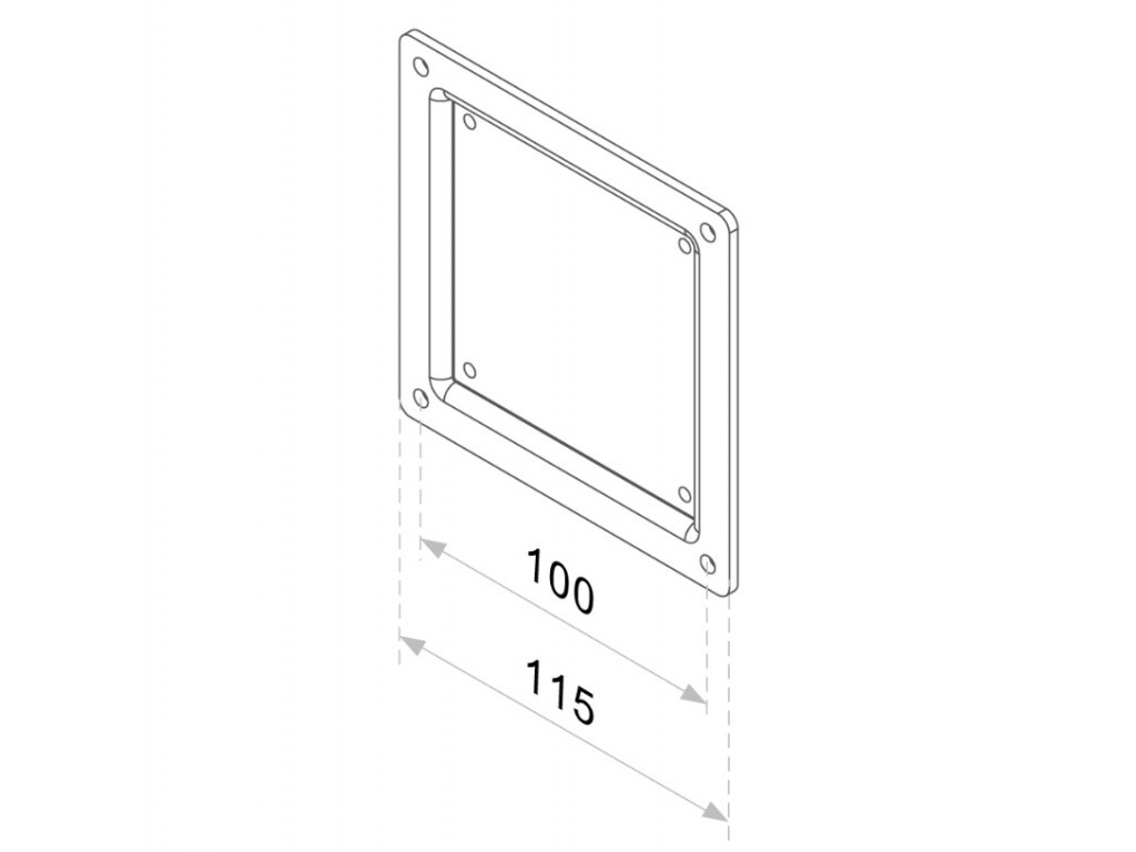 Аксесоар Neomounts by NewStar VESA Conversion Plate - VESA 75 to 100 10304.jpg