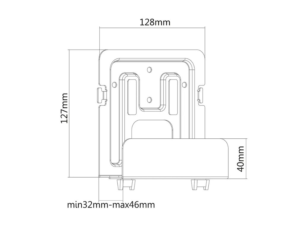 Стойка Neomounts by NewStar Universal Mediabox Mount 32-46 mm. depth (also suited for Apple TV) 18173_11.jpg