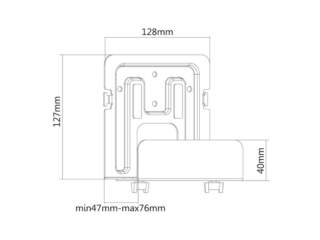 Стойка Neomounts by NewStar Universal Mediabox Mount 47-76 mm. depth (also suited for Apple TV) 18174_11.jpg