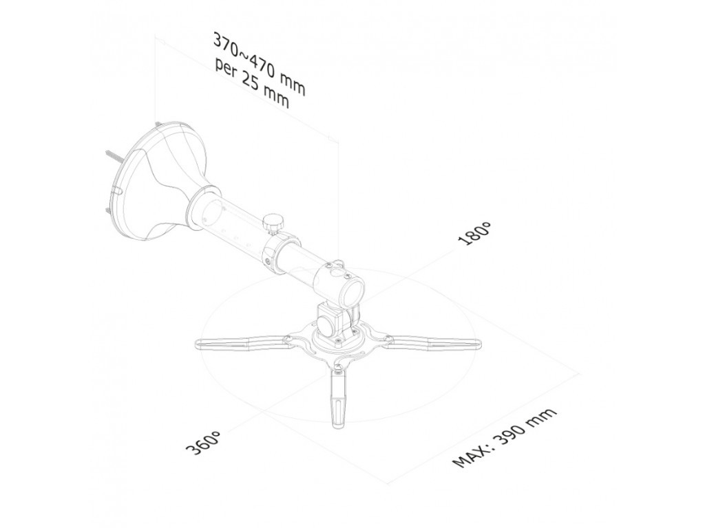 Стойка Neomounts by NewStar Projector Wall Mount (length: 37-47 cm = ultra short throw) 1911_8.jpg