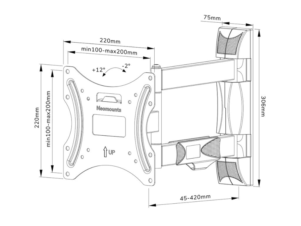 Стойка Neomounts by Newstar Screen Wall Mount (full motion 19528_34.jpg