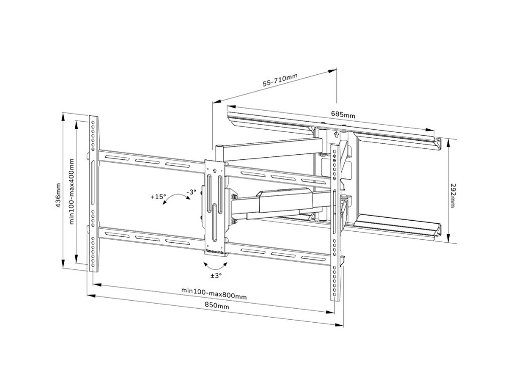 Стойка Neomounts by NewStar Screen Wall Mount (full motion 19531_23.jpg
