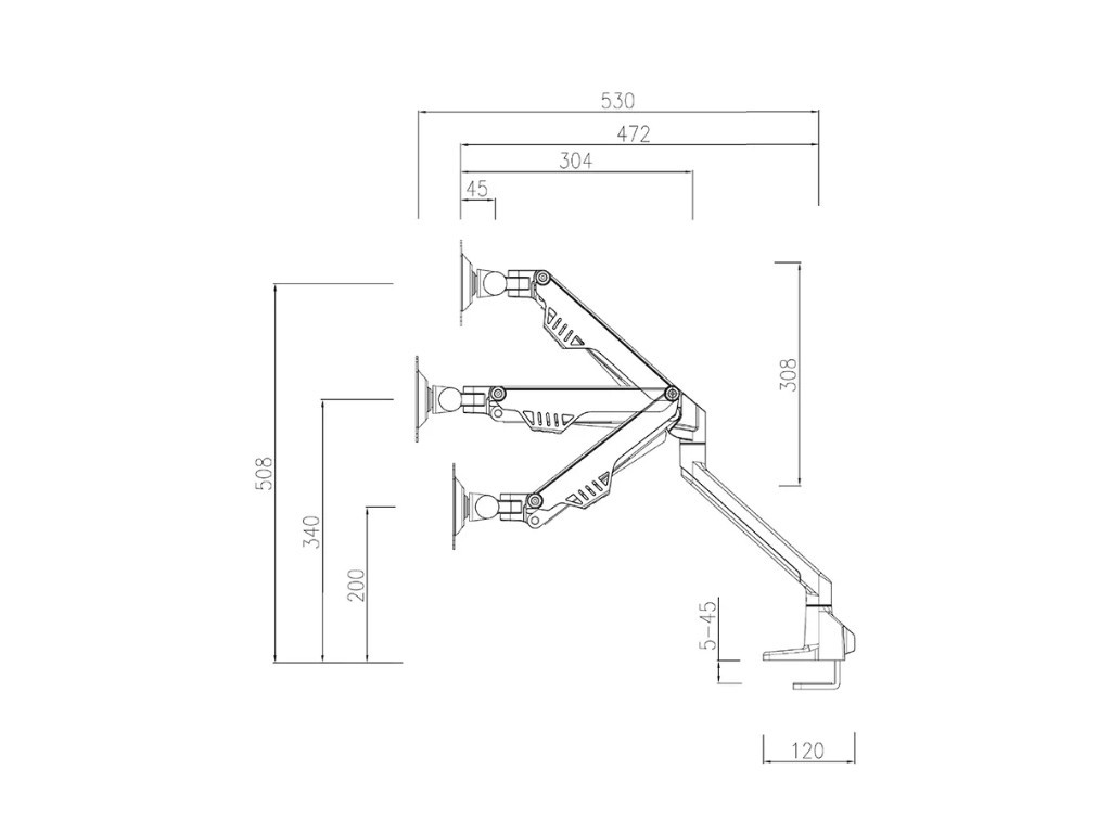 Стойка Neomounts by NewStar Flat Screen Desk Mount (clamp/grommet)  19541_14.jpg