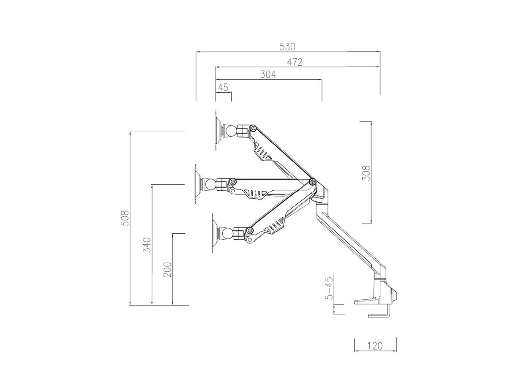 Стойка Neomounts by NewStar Flat Screen Desk Mount (clamp/grommet) 19542_19.jpg