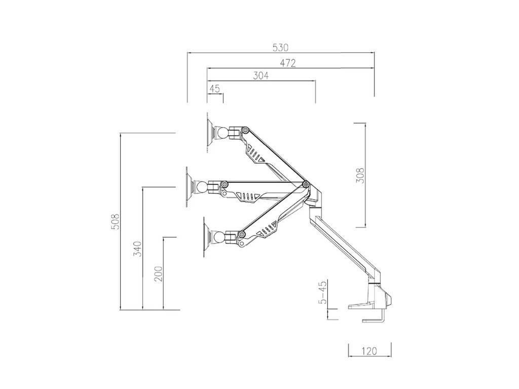 Стойка Neomounts by NewStar Flat Screen Desk Mount (clamp/grommet)  19543_24.jpg