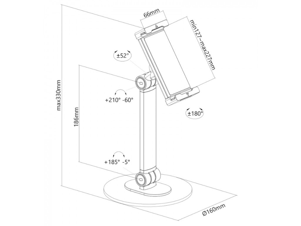Стойка Neomounts by NewStar universal tablet stand for 4.7-12.9" tablets 19552_27.jpg