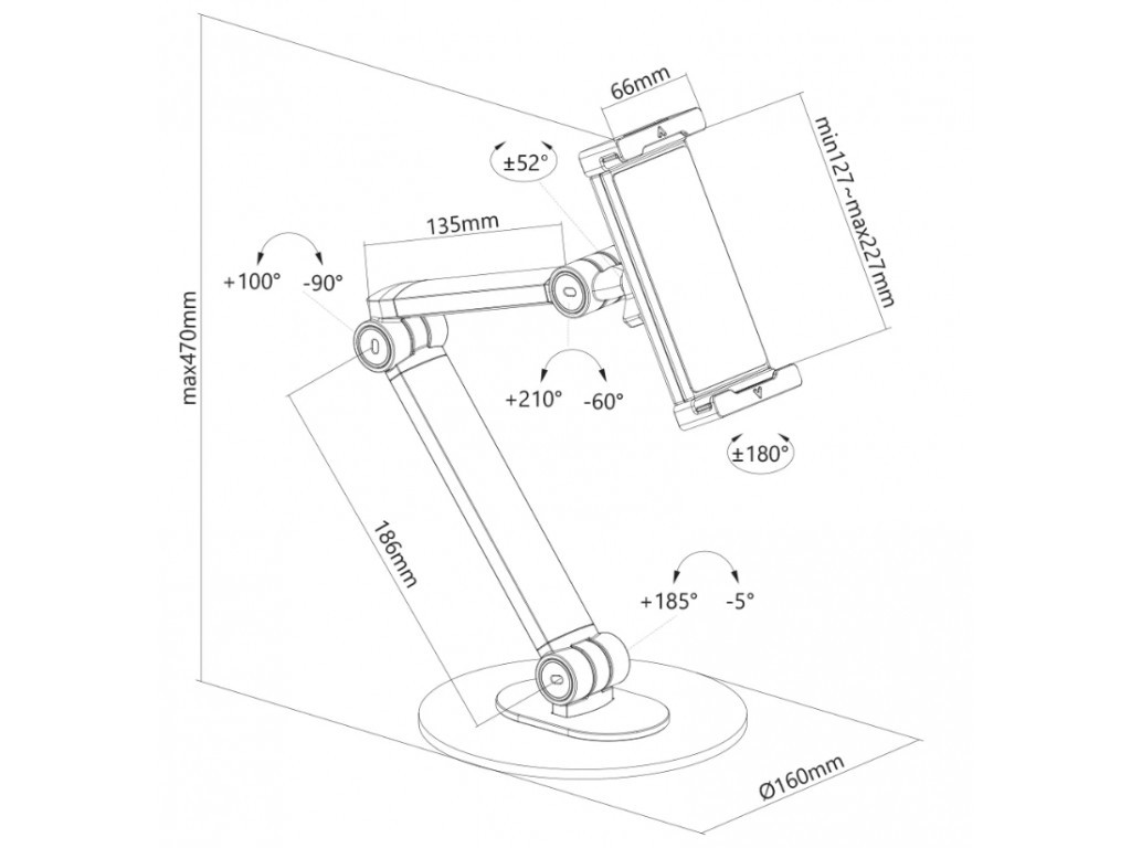 Стойка Neomounts by NewStar universal tablet stand for 4.7-12.9" tablets 19553_14.jpg