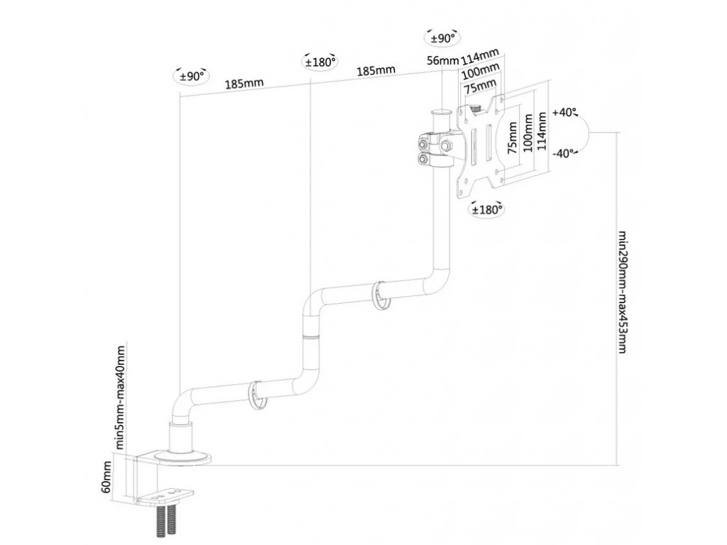 Стойка Neomounts monitor arm desk mount 26596_7.jpg