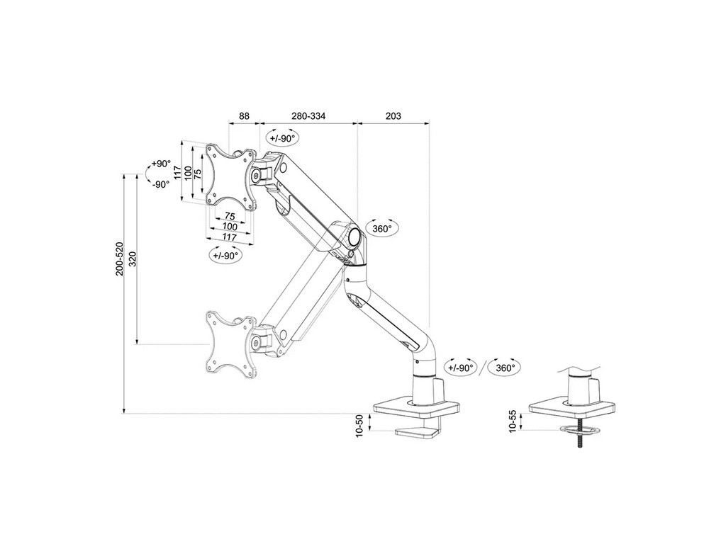 Стойка Neomounts by Newstar Next One Desk Mount 26600_17.jpg