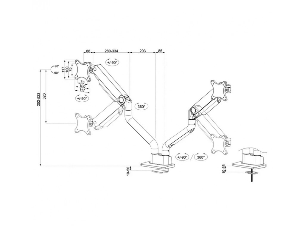 Стойка Neomounts by Newstar Next One Desk Mount 26601_17.jpg