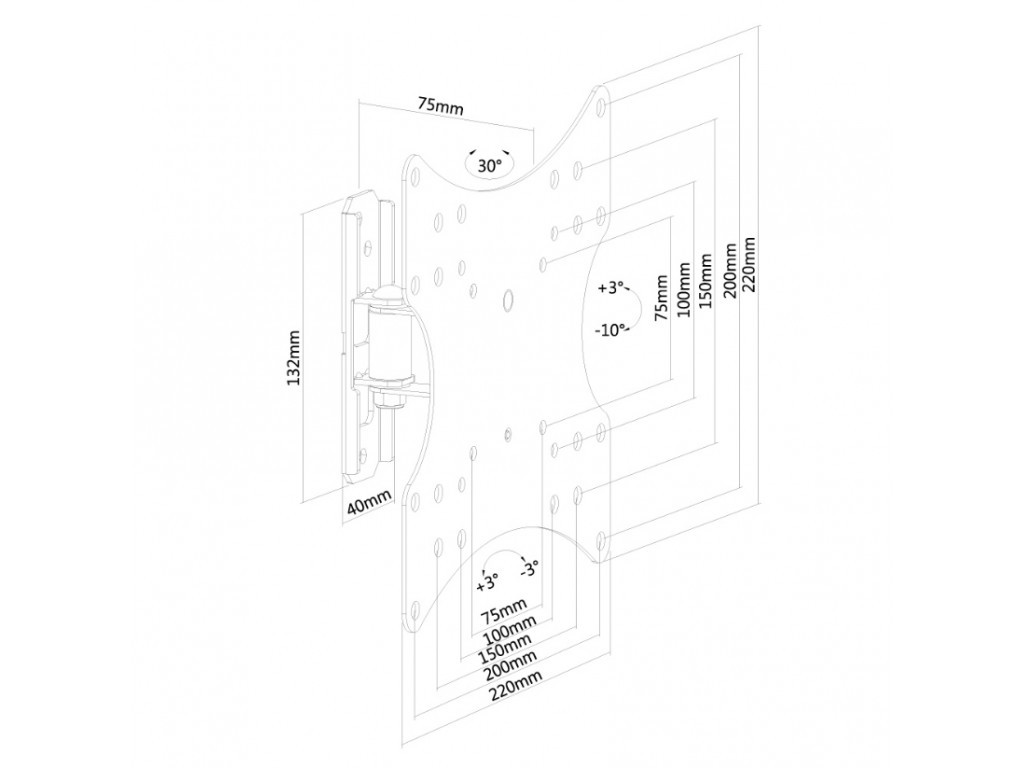 Стойка Neomounts by NewStar Flat Screen Wall Mount (1 pivot & tiltable) 6584_8.jpg