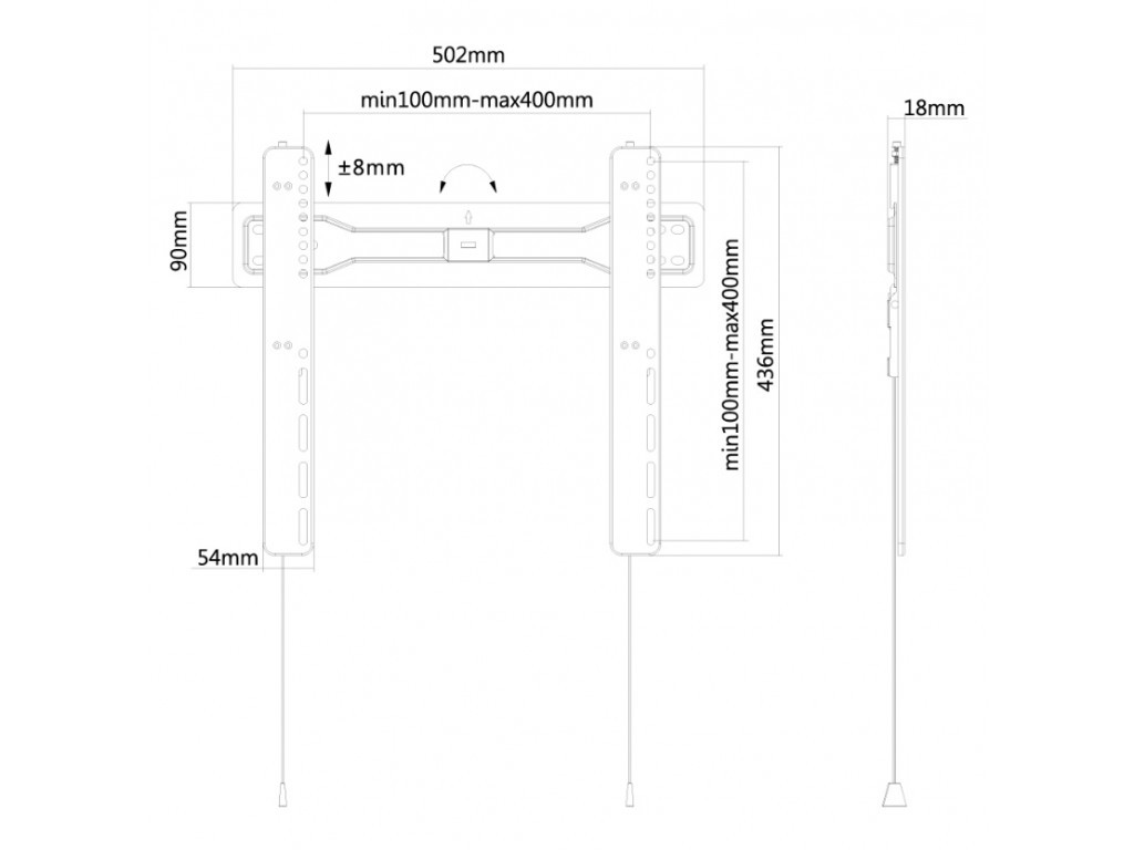 Стойка Neomounts by NewStar Flat Screen Wall Mount (fixed) 6624_11.jpg