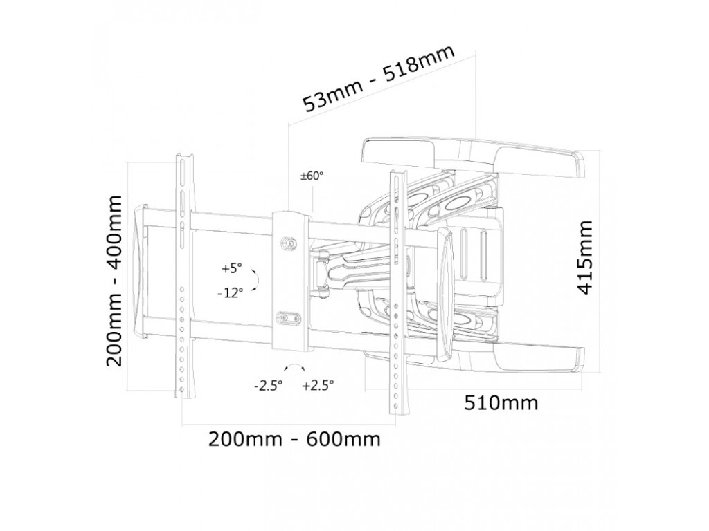 Стойка Neomounts by NewStar Flat Screen Wall Mount (3 pivots & tiltable) 6632_23.jpg