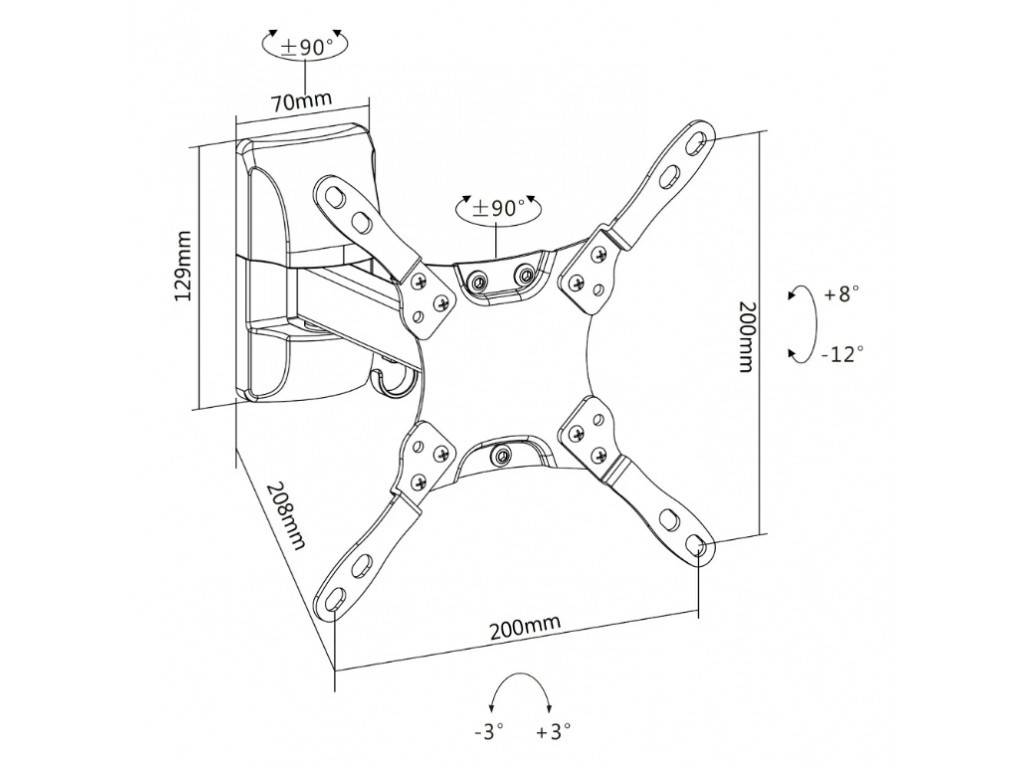 Стойка Neomounts Select Flat Screen Wall Mount (tilt & turn) 6658_15.jpg