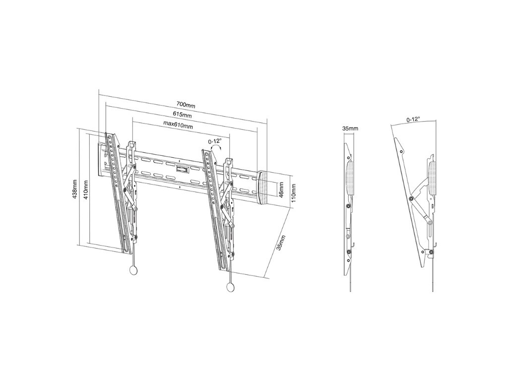 Стойка Neomounts Select Flat Screen Wall Mount (tilt) 6660_5.jpg