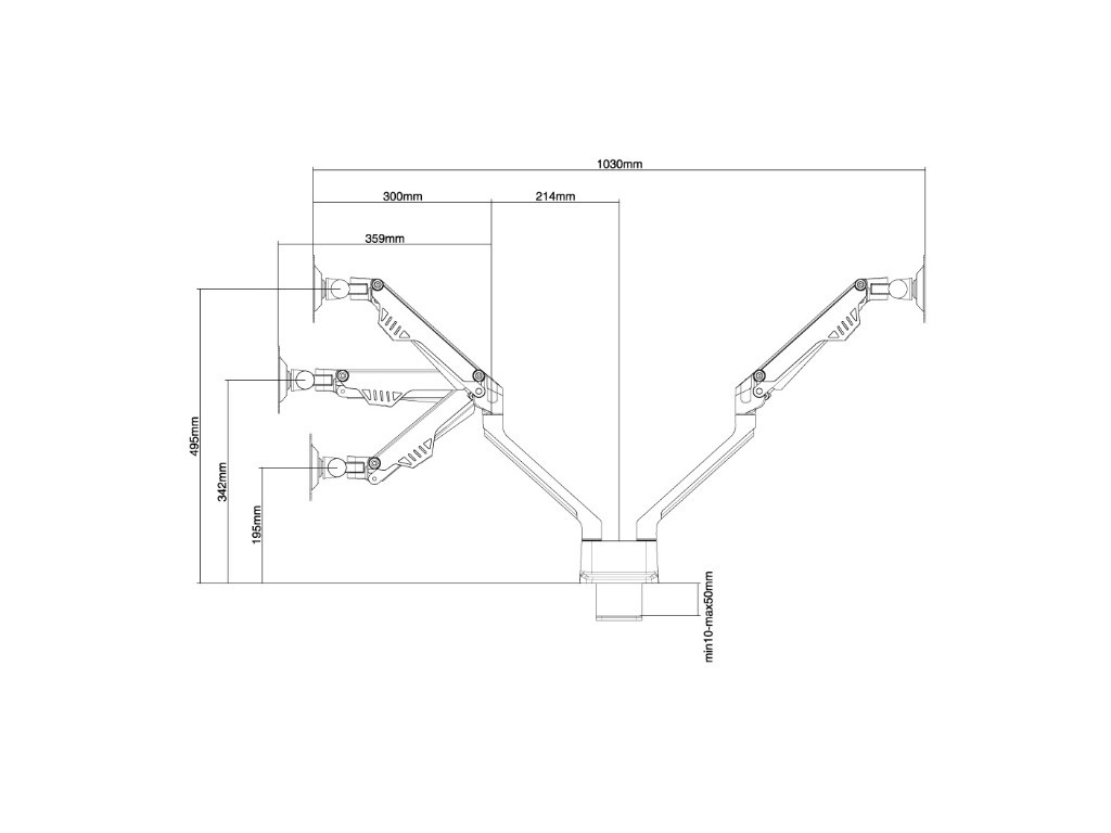 Стойка Neomounts by NewStar Flat Screen Desk Mount (clamp/grommet) 6696_11.jpg