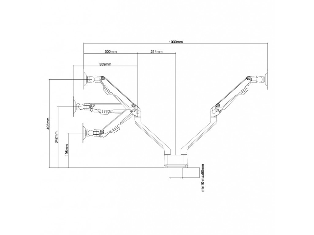 Стойка Neomounts by NewStar Flat Screen Desk Mount (clamp/grommet) 6698_11.jpg