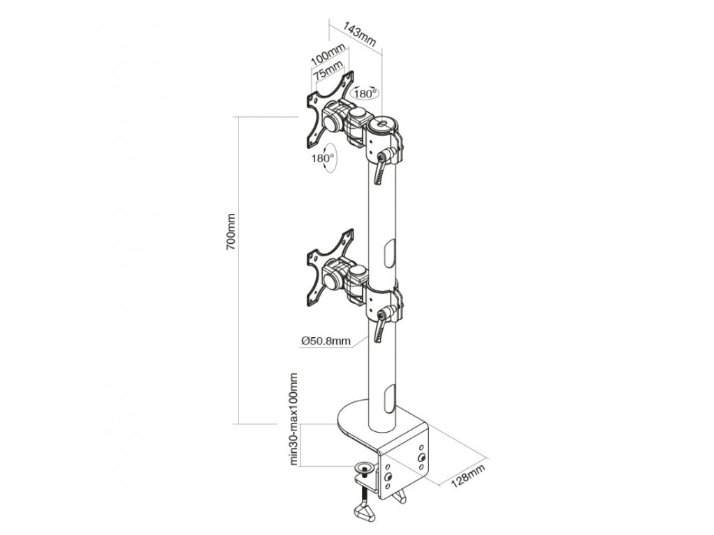 Стойка Neomounts by NewStar Flat Screen Desk Mount (clamp) 6729_8.jpg