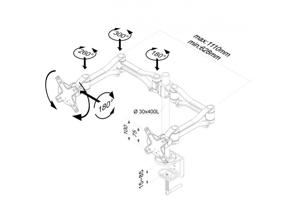 Стойка Neomounts by NewStar Flat Screen Desk Mount (clamp) 6740_11.jpg