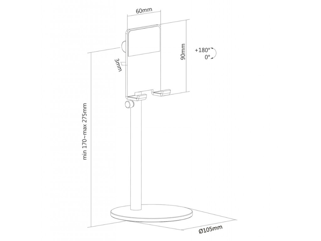 Стойка Neomounts by NewStar Phone Desk Stand (suited for phones up to 7") 6792_59.jpg