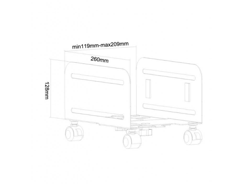 Стойка Neomounts by NewStar CPU Holder (mobile / width: 12-21 cm) 6815_13.jpg