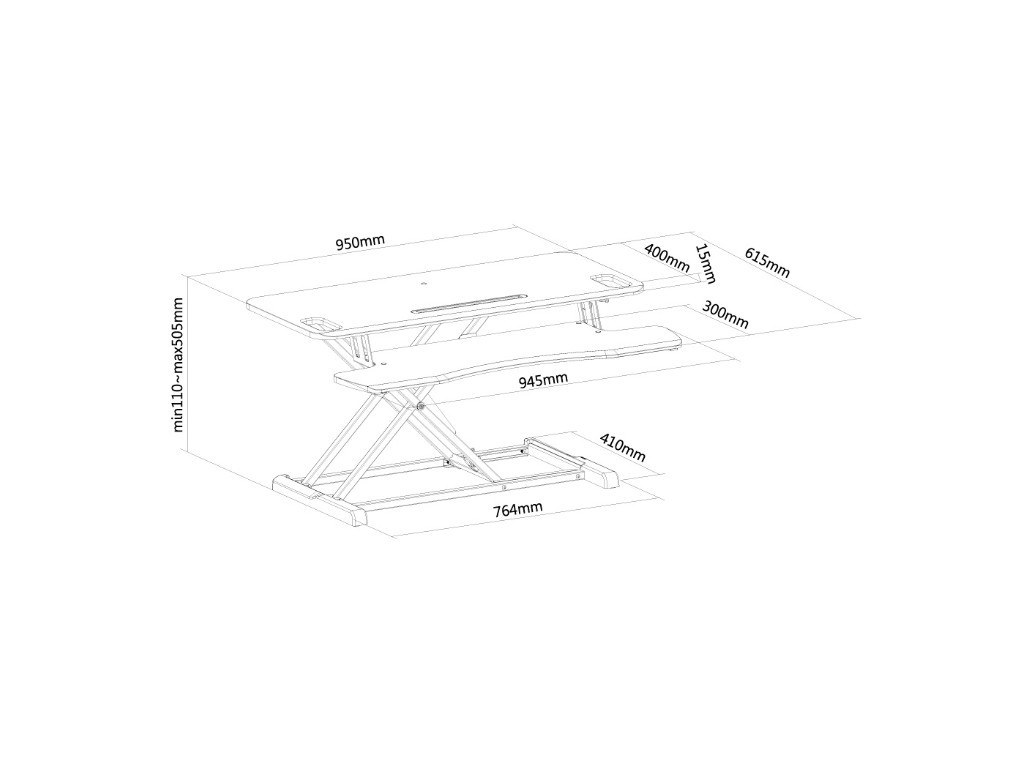 Стойка Neomounts by NewStar Workstation - sit-stand workplace (height adjustment: 11-51 cm) 6827_19.jpg