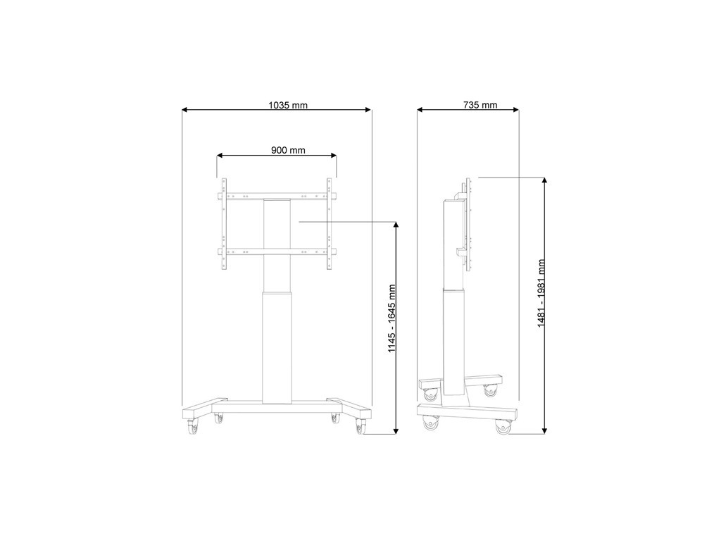 Стойка Neomounts by NewStar Motorised Mobile Floor Stand - VESA 200x200 up to 800x600 6830_1.jpg