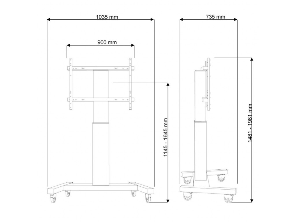 Стойка Neomounts by NewStar Motorised Mobile Floor Stand - VESA 200x200 up to 800x600 6831_11.jpg