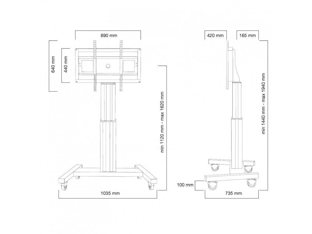 Стойка Neomounts by NewStar Motorised Mobile Floor Stand - VESA 200x200 up to 800x600 6832_11.jpg